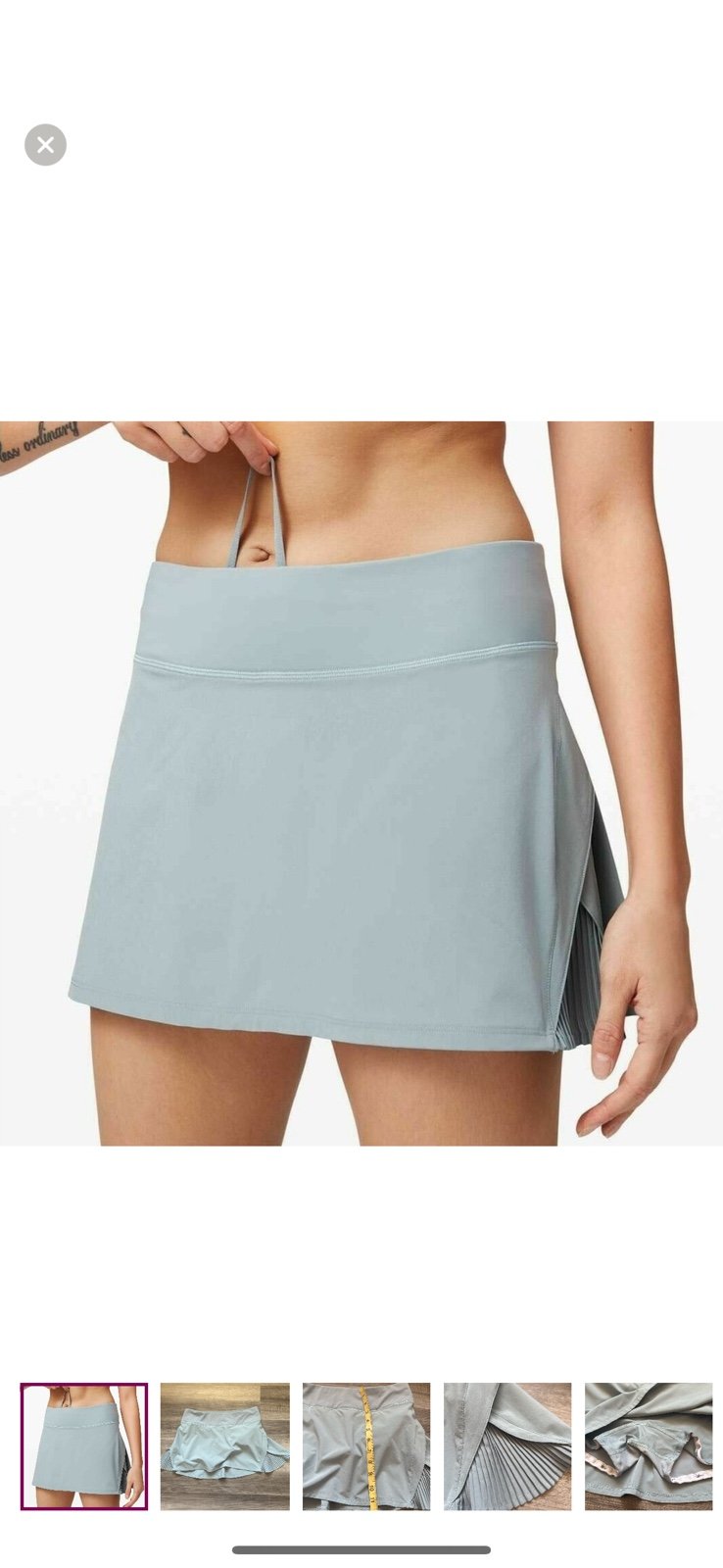 Lululemon playoff the pleats skirt size 8
