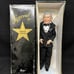 Hollywood legends Charlie Chaplin and George Burns plush figures. Figures are 16