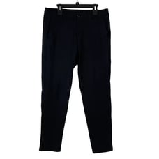 Lululemon Athletica Mens Black Khaki Chino Athletic Fit Casual Pants Size 36