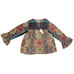 Johnny Was Mandala Margot Blouse Bohemian Women Size Large Silk Ruffle Sleeve