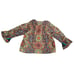 Johnny Was Mandala Margot Blouse Bohemian Women Size Large Silk Ruffle Sleeve