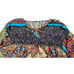 Johnny Was Mandala Margot Blouse Bohemian Women Size Large Silk Ruffle Sleeve