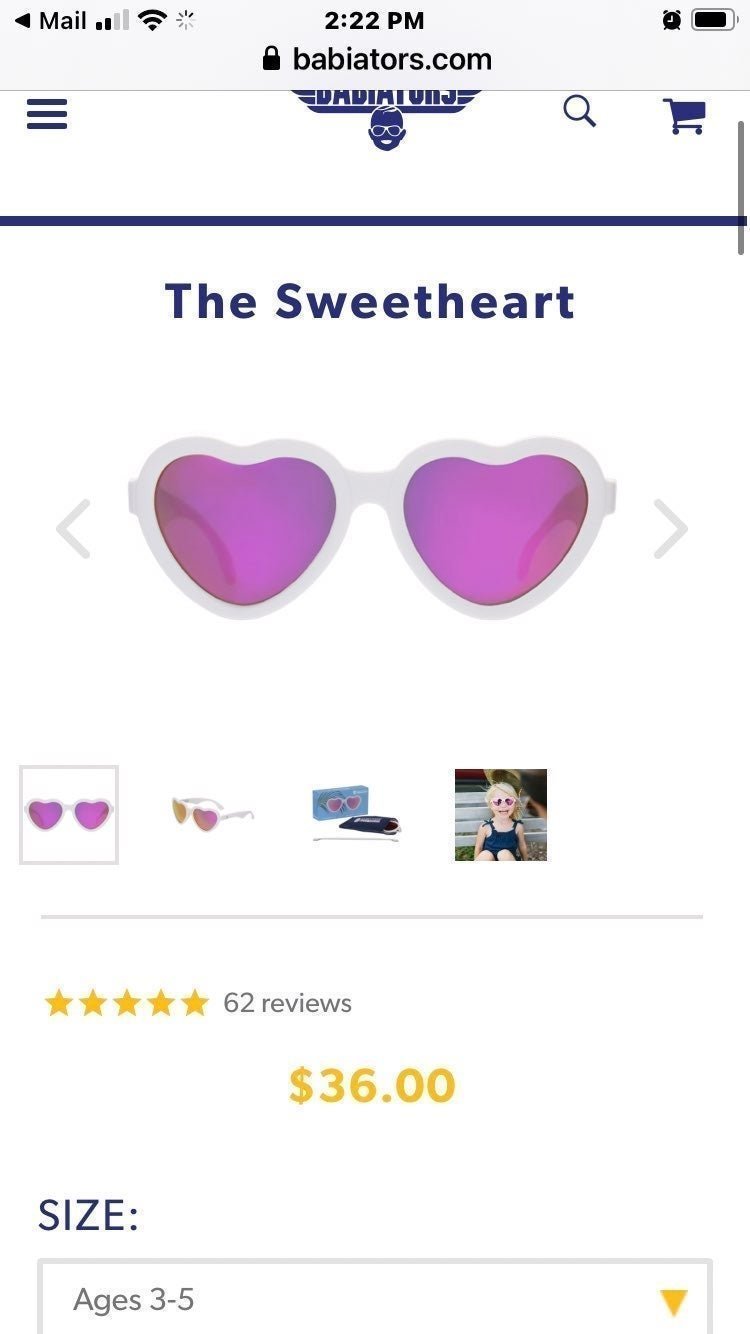 Brand New Sunglasses for Toddler girl Age3-5