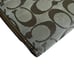 Coach Signature Gray Monogram Jacquard Brown Leather Trim Trifold Wallet Y2K