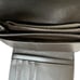 Coach Signature Gray Monogram Jacquard Brown Leather Trim Trifold Wallet Y2K