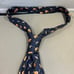 Vintage gucci pure silk 1973 navy blue tie