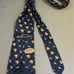 Vintage gucci pure silk 1973 navy blue tie