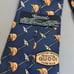 Vintage gucci pure silk 1973 navy blue tie
