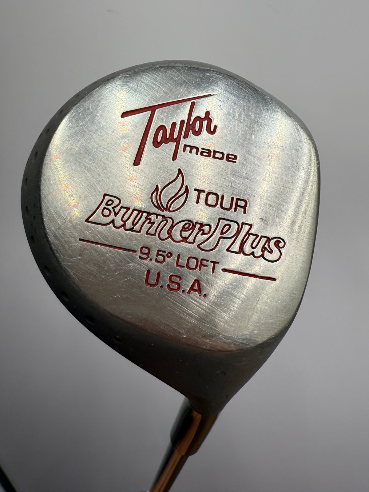 TaylorMade Tour Burner Plus Tour Driver Pittsburgh Persimmon Titanium 9.5 USA