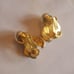 Kenneth Jay Lane Signed Crystal Leaf with pearl bottom
