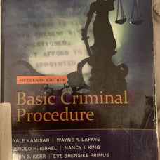 Basic Criminal Procedure 15th Edition