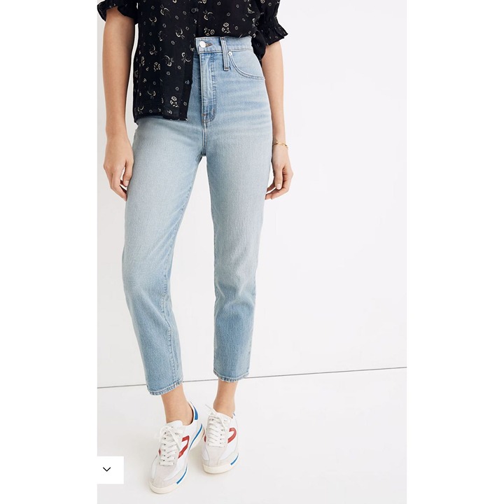 Madewell Classic Straight Jeans in Meadowland Wash Women's Size 26 NWOT!
