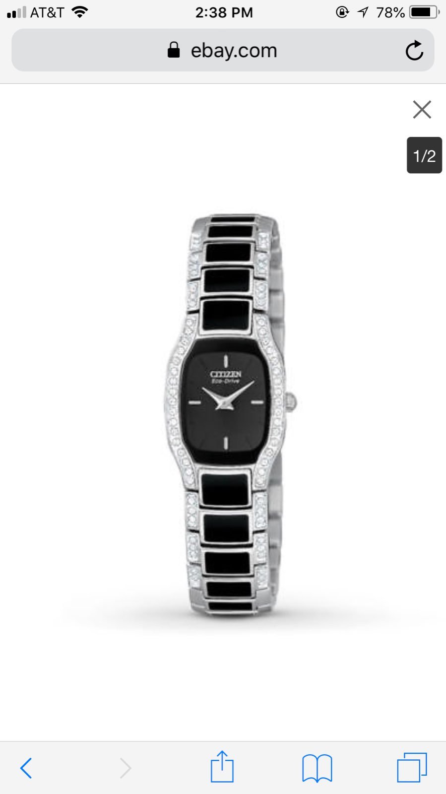 Swarovski Crystal Citizen EcoDrive Watch