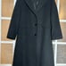VTG Forecaster of Boston 100% Wool Overcoat Black Velour Collar And Buttons 14