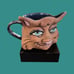 Signed Whimsical Retro Kitty Cat Vintage Mug Handmade A&A Studio Pottery Cup