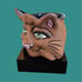 Signed Whimsical Retro Kitty Cat Vintage Mug Handmade A&A Studio Pottery Cup