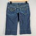 Miss Me Bermuda Knee Length Denim Shorts Womens Junior 27 Jorts Streetwear Y2K