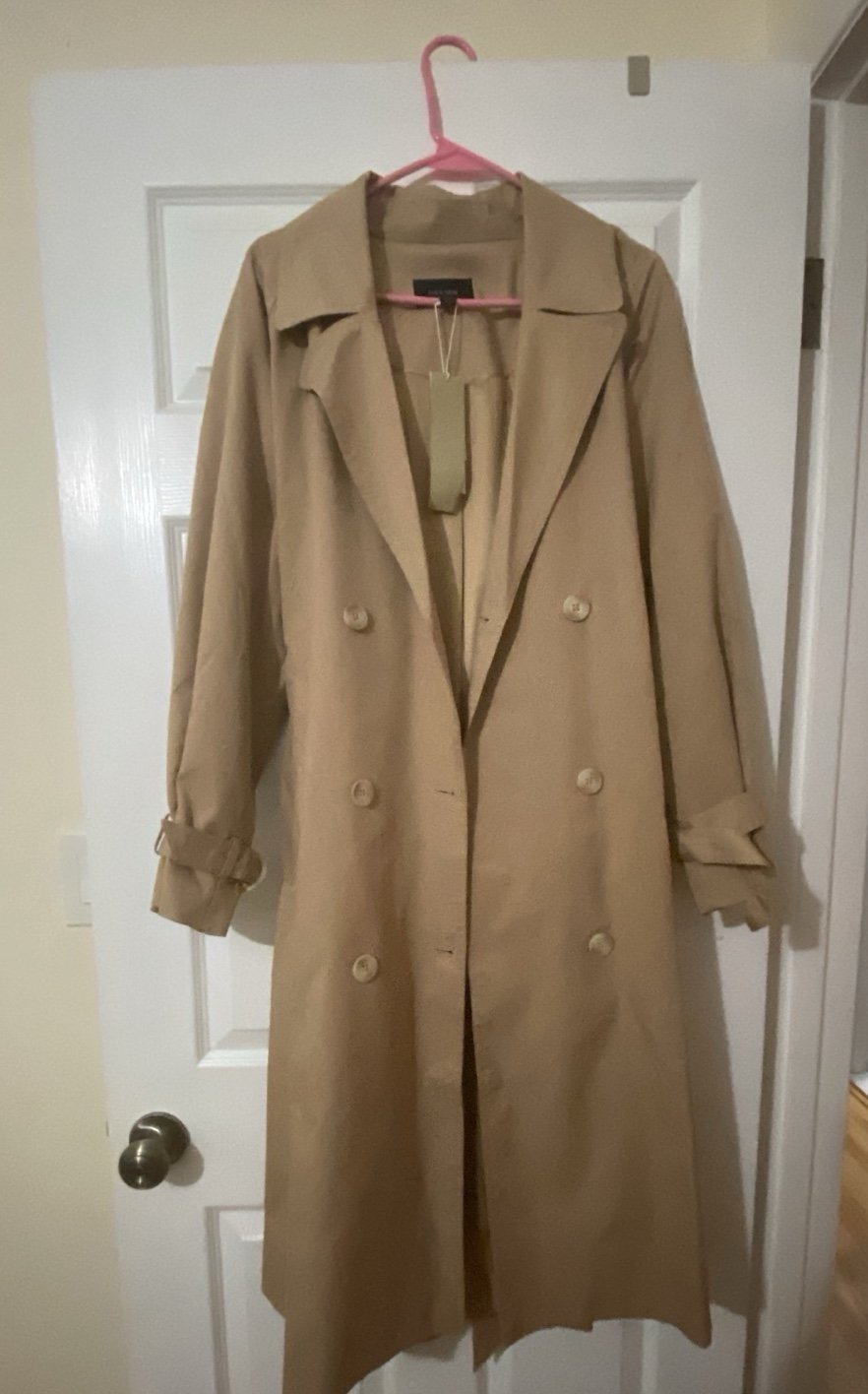 ASOS ever new belted mini trench coat