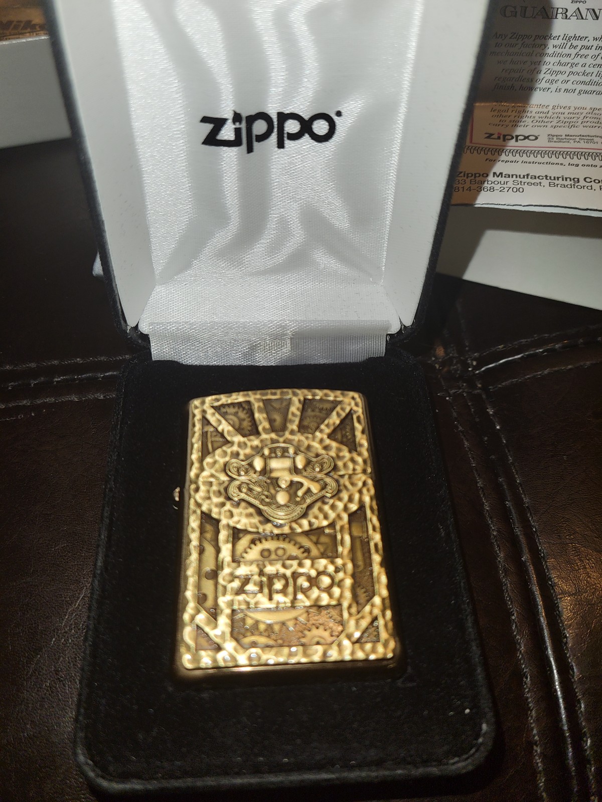 2015 Unfired Solid Brass Zippo