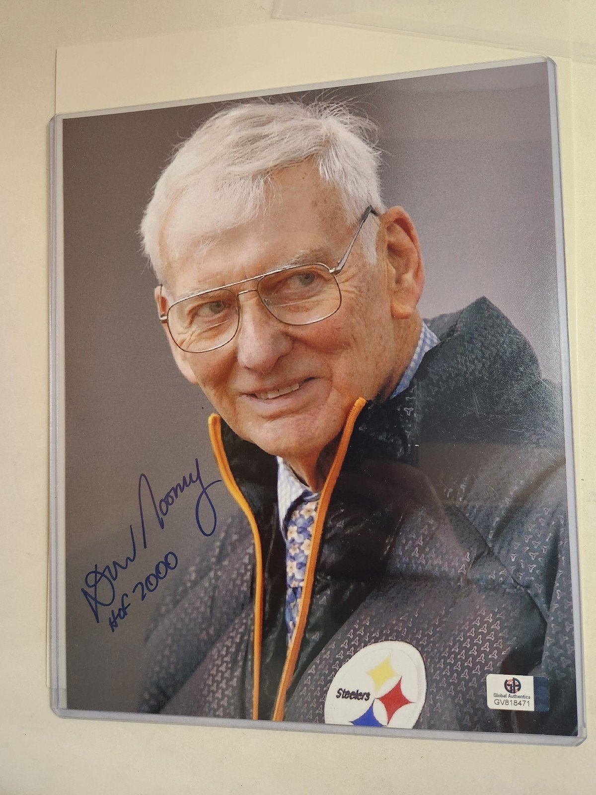 Dan Rooney Pittsburgh Steelers HOF Owner Signed Autograph