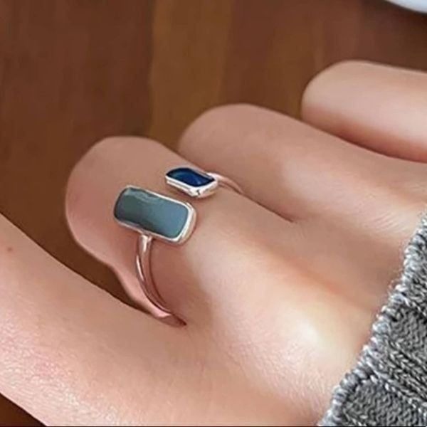 New Geometrical 925 Sterling Silver Ring