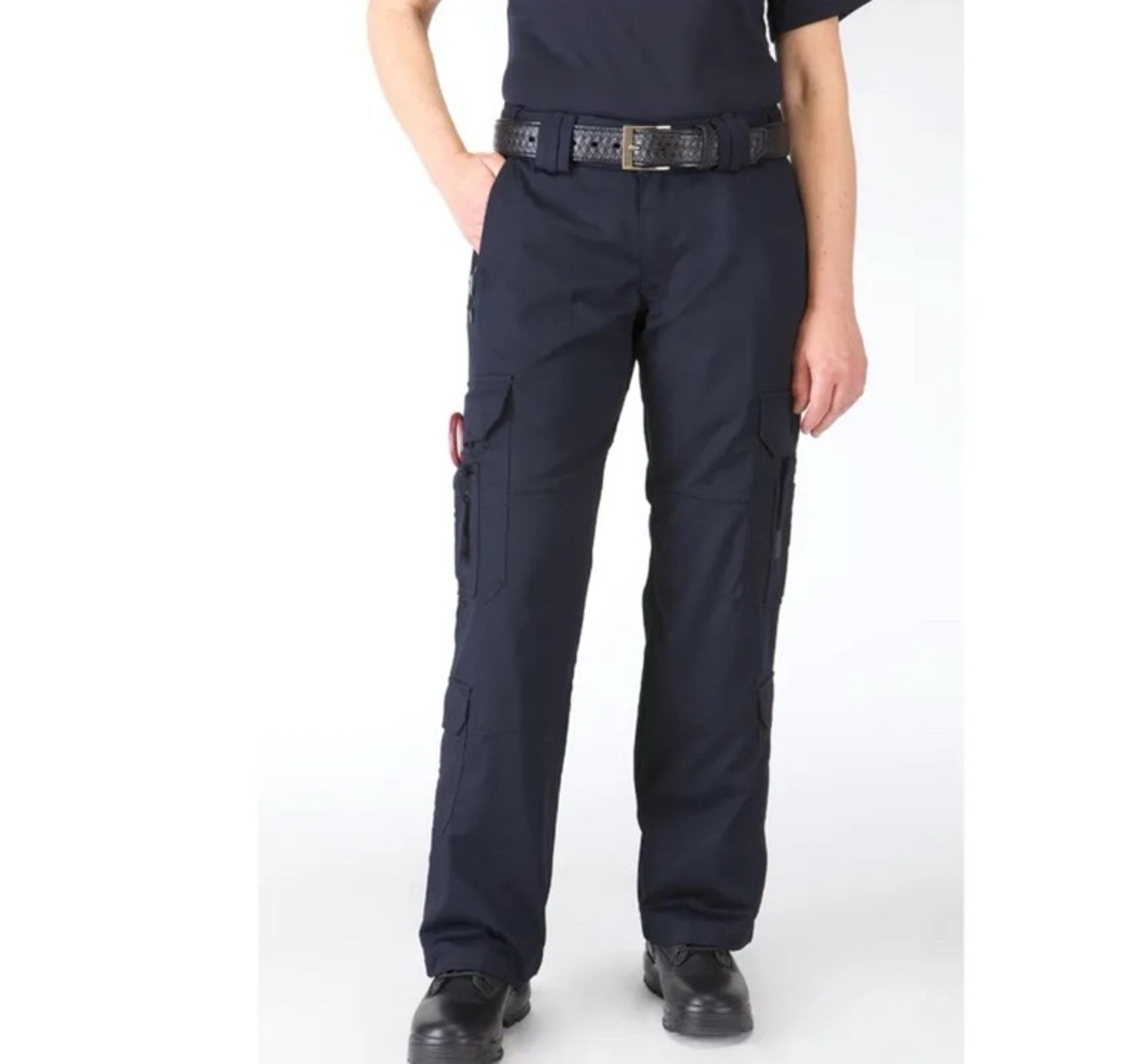NWT 5.11 WOMENS TACLITE EMS PANTS SZ 18 LONG DARK NAVY RIPSTOP UPF 50 19 POCKET