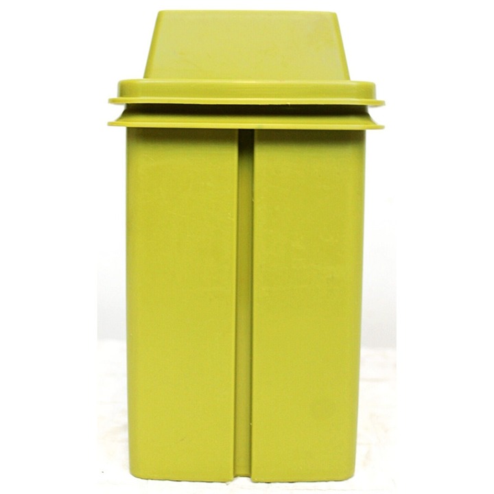 VTG 60s 70s Tupperware Green 3 Pc Pickle Keeper 7.5 Insert & Lid Plastic