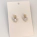 Crystal Love Heart Stud Earrings for Women