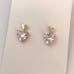 Crystal Love Heart Stud Earrings for Women
