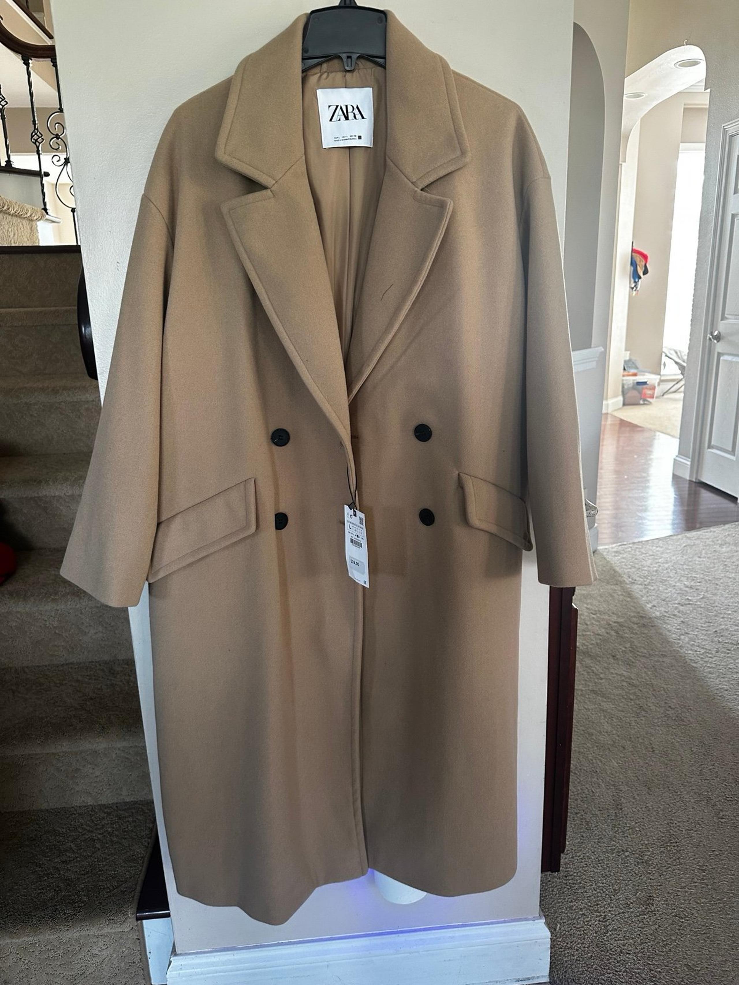 Zara oversized coat sz L