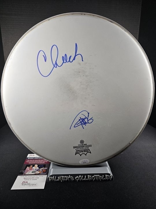 Cheech and Chong Autographed Drum Head