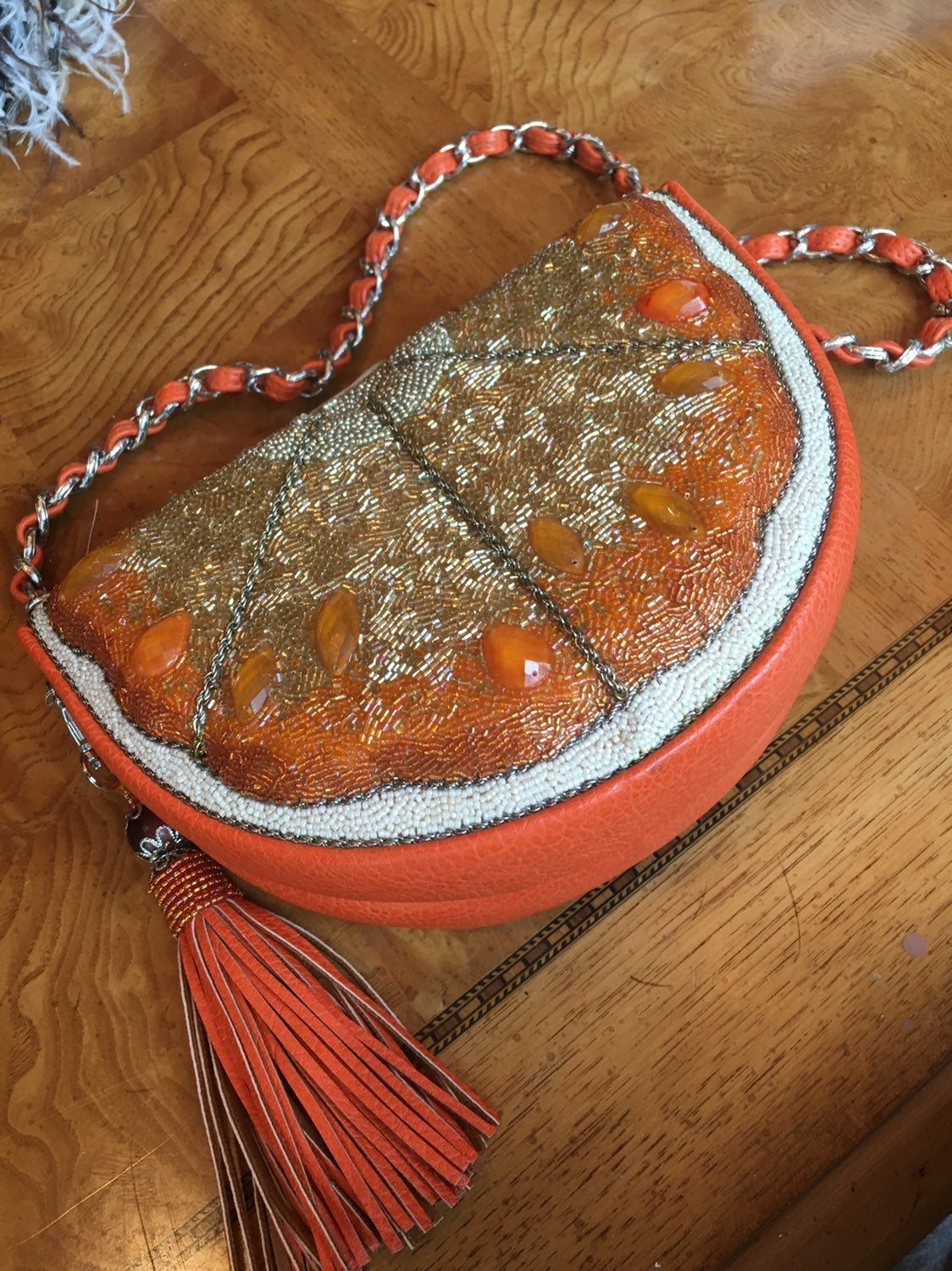 Mary Frances Orange Slice purse! NWOT.