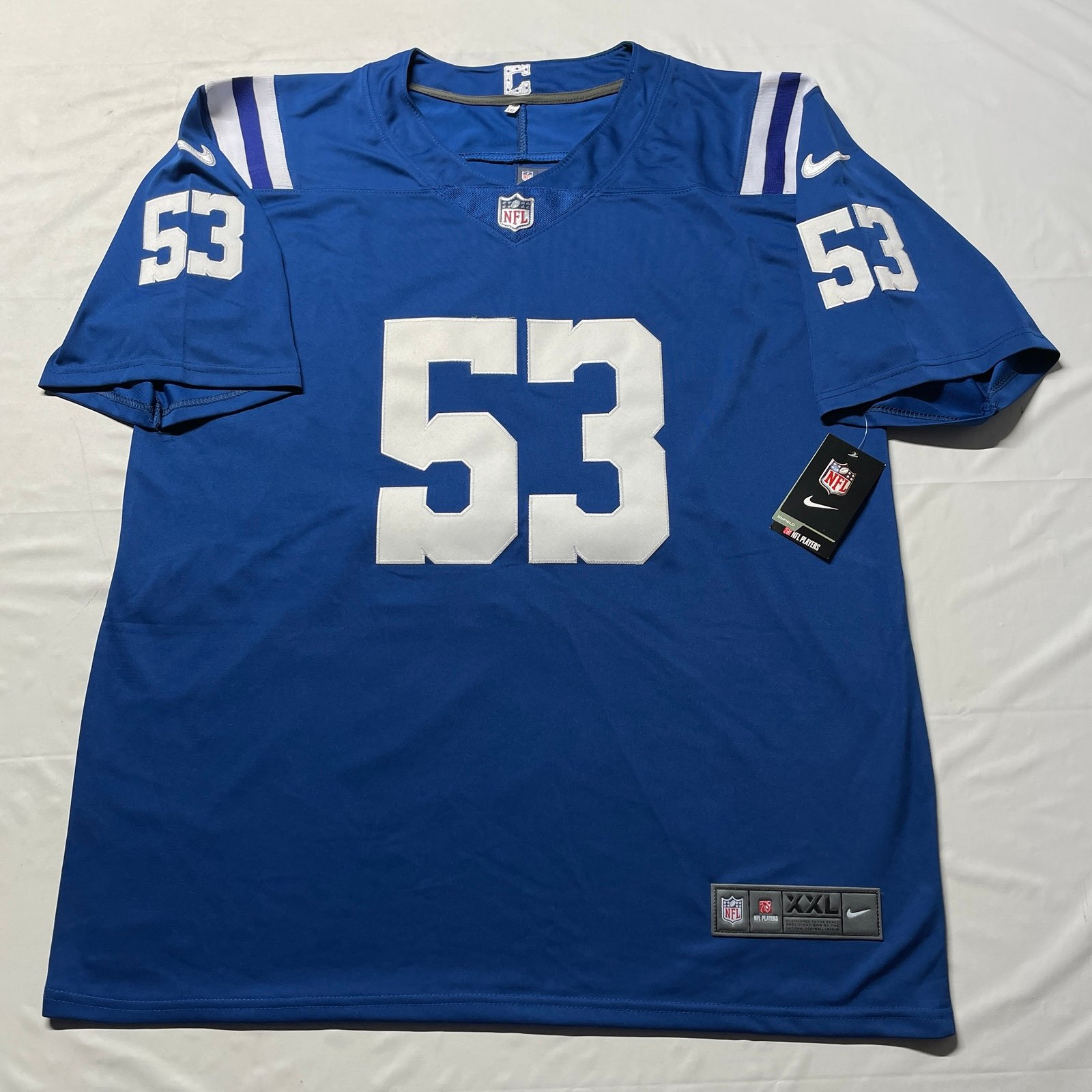 Nike Indianapolis Colts NFL Jersey Men’s Size XL Blue Home Shaquille Leonard NWT