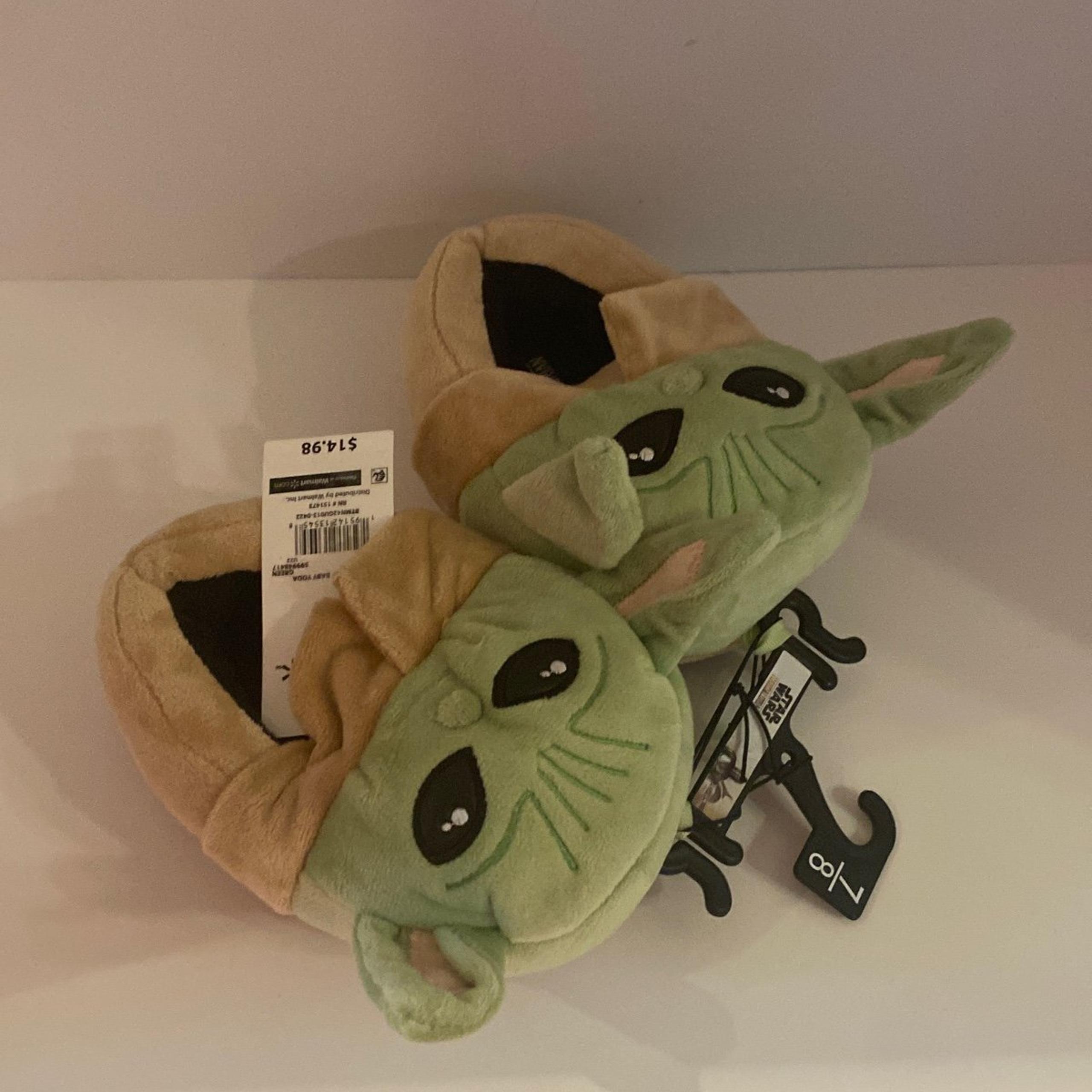 Star Wars Baby Yoda Plush Toddler Slippers NEW