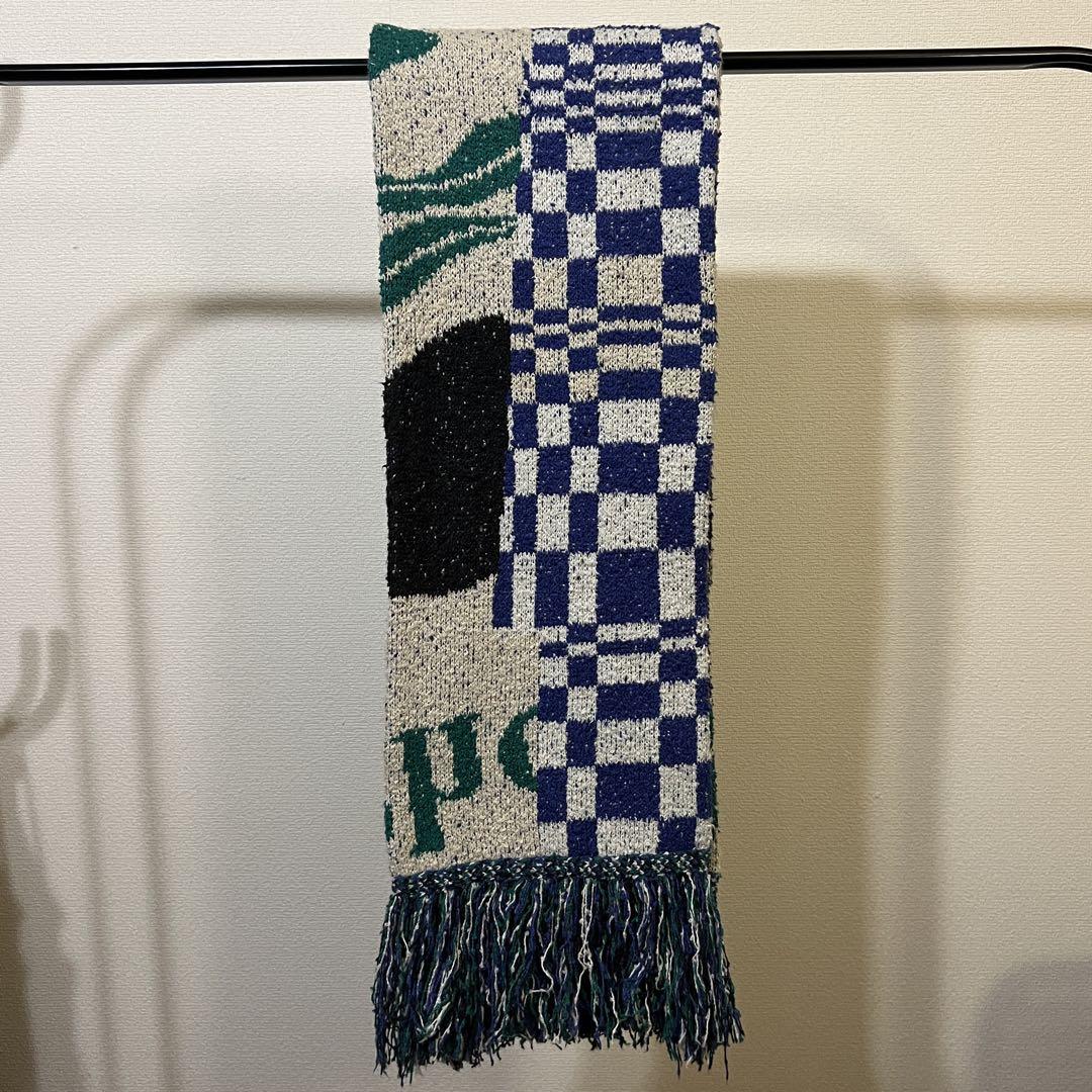 KHOKI Intrarsia - Knit Muffler White