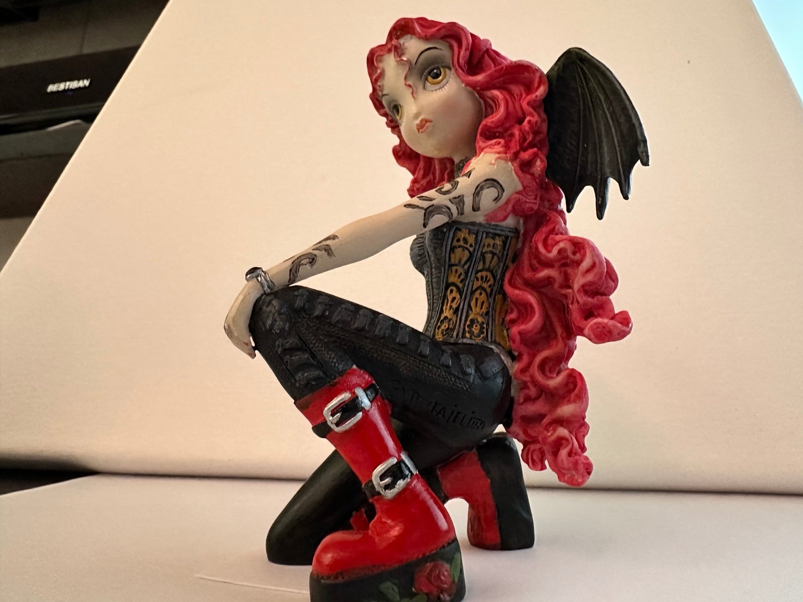 Myka Jelina Art “Terri” Tattoo Goth Resin Fairy Statue Figurine RARE 2011