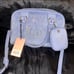 New Blue Juicy Couture Bowler Bag Purse Velvet
