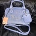 New Blue Juicy Couture Bowler Bag Purse Velvet