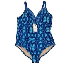 Talbots X Cabana Life NWT Rare Limited Edition Tummy Control Swimsuit One Piece