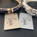2x SEQUIN Crystal Rhinestone Metallic Bangle Bracelet Navy Enamel Pair NWT 66