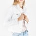 Generation Love Rosie Sequin Sleeve Denim Jacket Size Medium