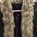 Leather Coat with fur trim