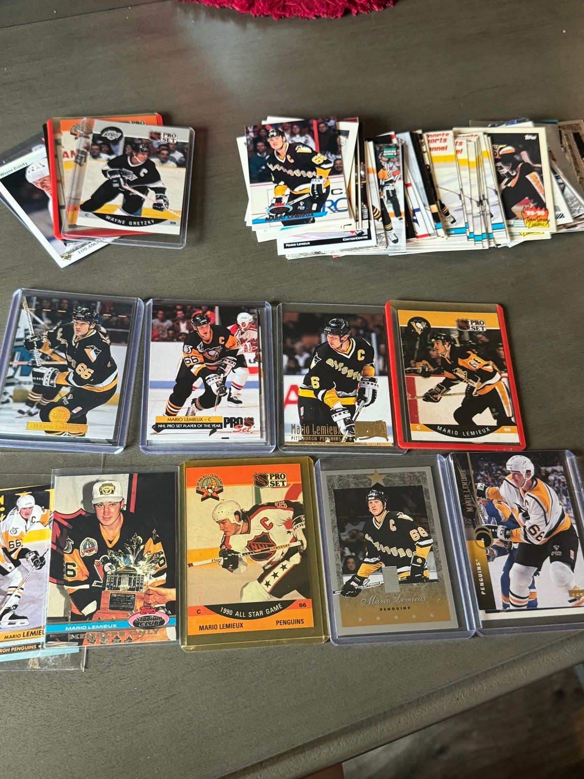 Hockey Card Lot Mario Lemieux + Wayne Gretzky