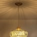 CHOOHUE Golden Crystal Pendant Light Modern Ceiling Hanging Pendant Light