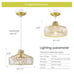 CHOOHUE Golden Crystal Pendant Light Modern Ceiling Hanging Pendant Light