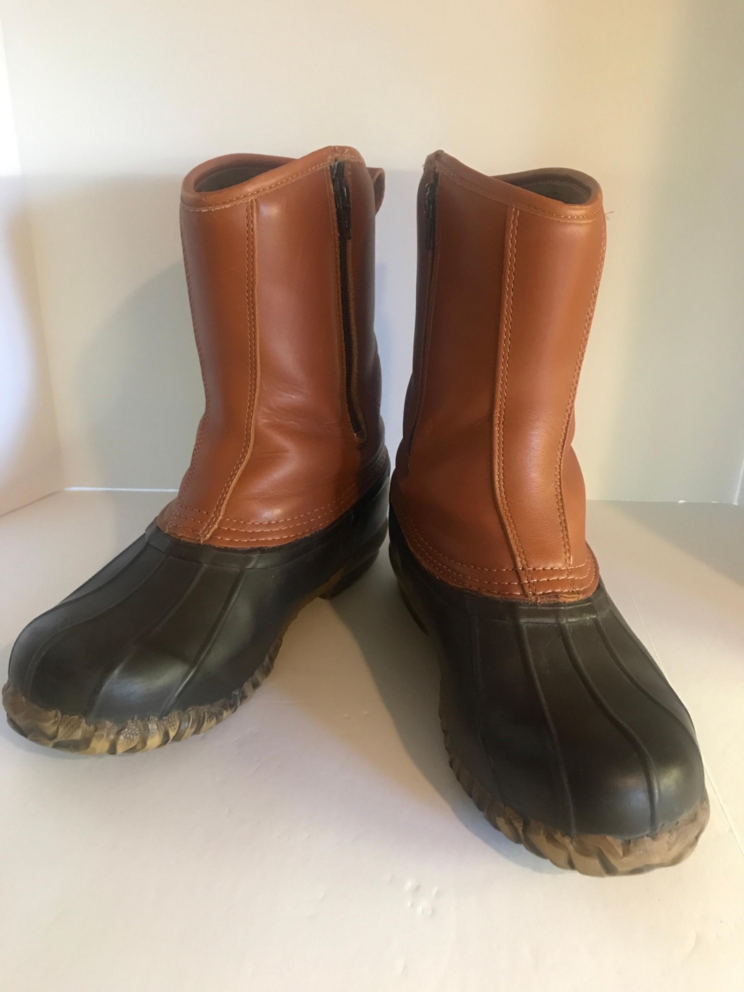 Men’s Cabela’s Thinsulate Zippered Duck Boots Size 9
