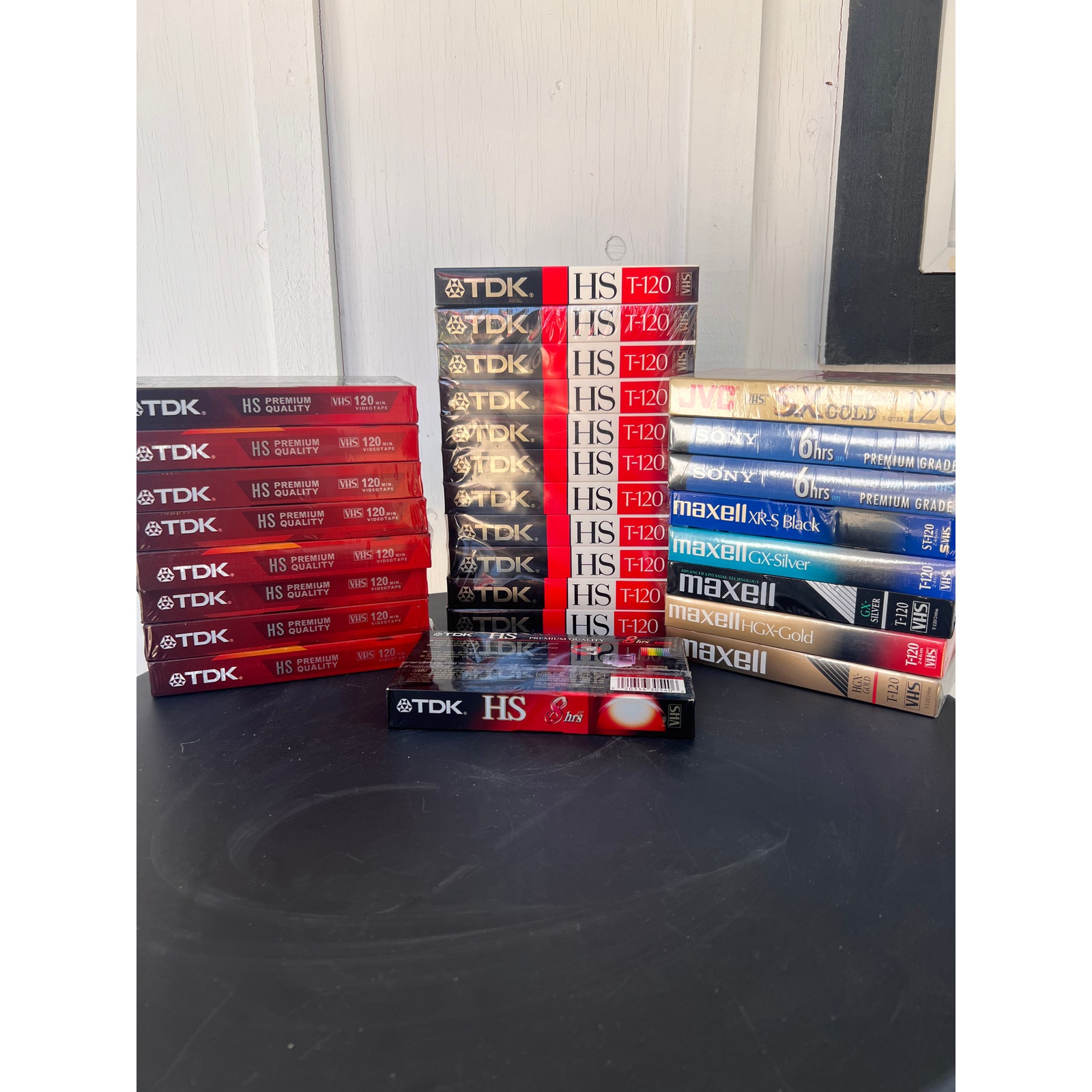 28x NEW / Sealed VHS Tape blank lot - Sony TDK Maxell JVC