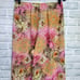 Vintage 90s Victorias Secret S Sheer Chiffon Filigree Floral Wide Leg Pants
