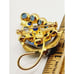 Vintage Enamel & Rhinestone Grape Brooch (A438)