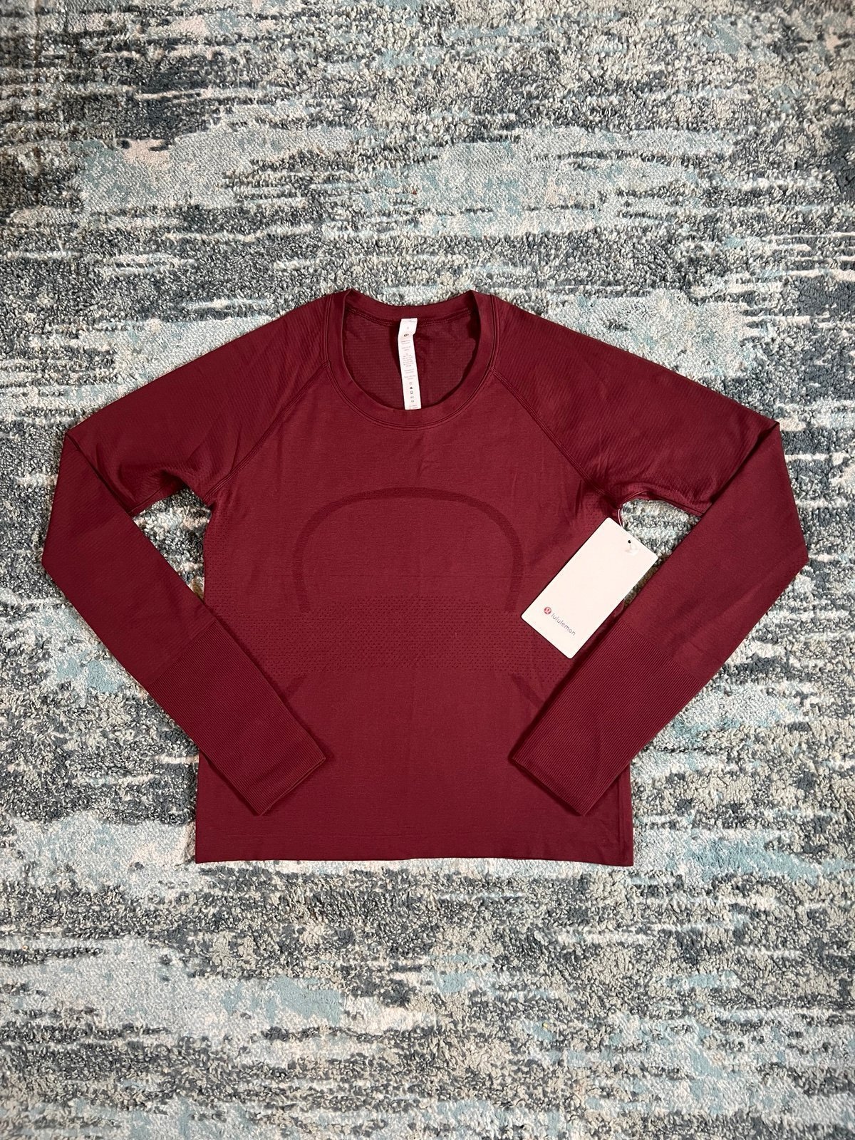 NWT Lululemon Swiftly Tech Long Sleeve 2.0 *Race Size 8 In Red Merlot
